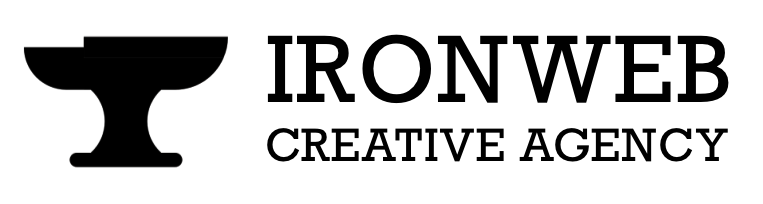 černé logo Ironweb Creative Agency